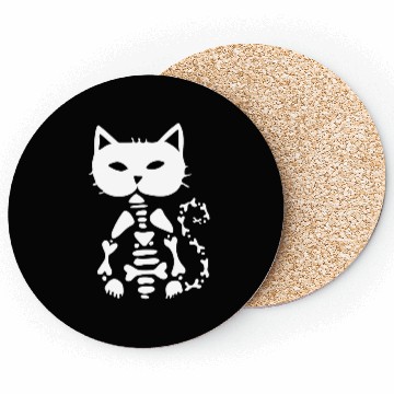 Discover Skeleton Cat Coasters