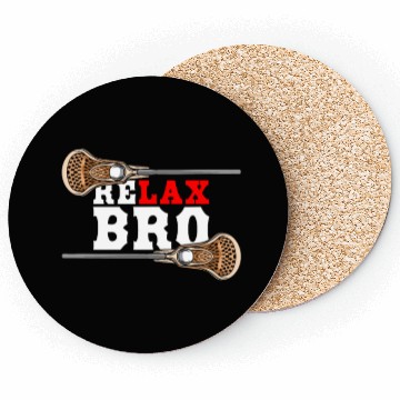 Discover Relax Bro - Lacrosse Saying - Funny Lacrosse Coasters