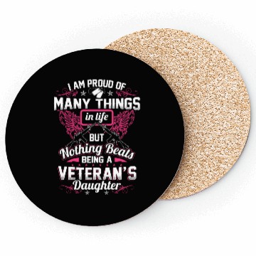 Discover Proud Veteran's Daughter Coasters