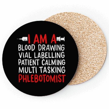 Discover Phlebotomist Laboratory Vein Artery Coasters