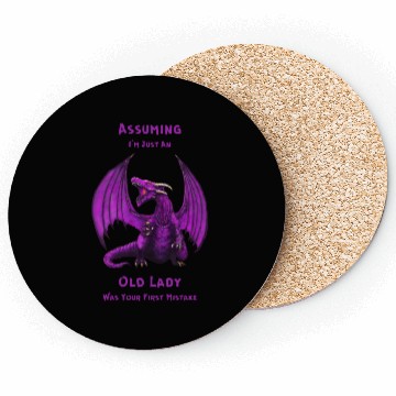 Discover Assuming I'm Just an Old Lady... (Purple) Coasters
