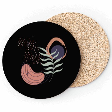 Discover Abstract shapes digital design 12 Coasters