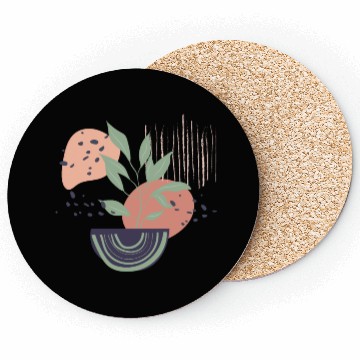 Discover Abstract shapes digital design 16 Coasters