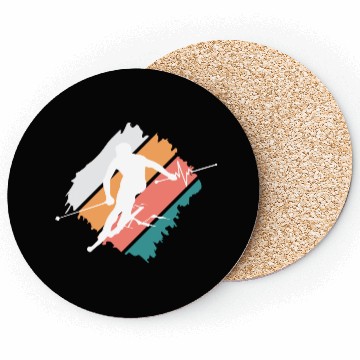 Discover ski skiing winter sports mountains funny snow reso Coasters