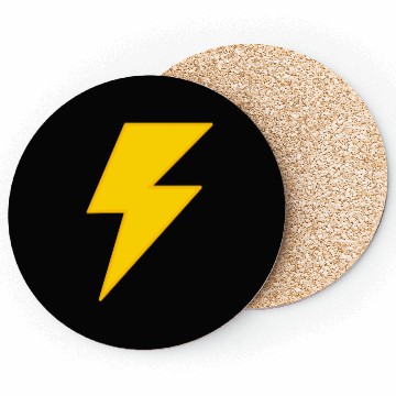 Discover yellow lightning bolt Coasters