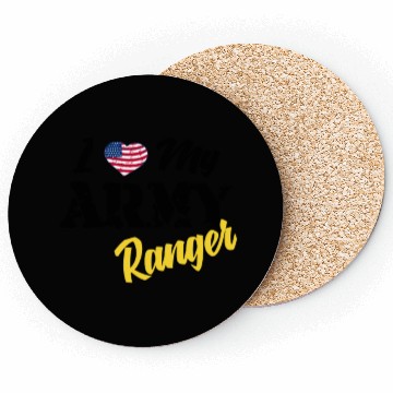 Discover Proud US Army Ranger American Military Family Flag Coasters