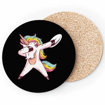Discover Disc Golf Gift Frlof Ultimate Unicorn Coasters