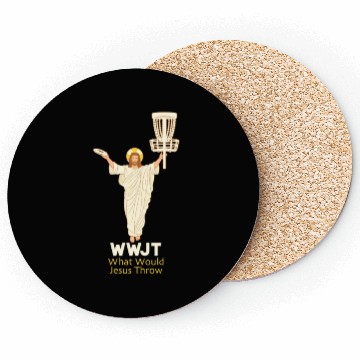 Discover Disc Golf What Would Jesus Throw Ultimate Frisbee Coasters