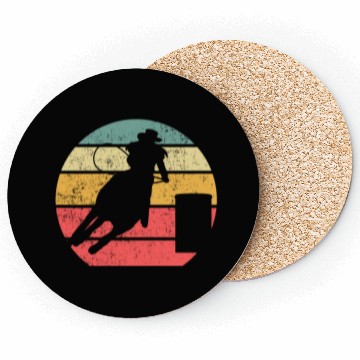 Discover Barrel Racing Retro Coasters