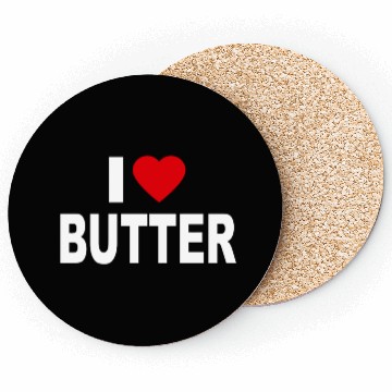 Discover I Love Butter I Heart Butter Dairy Cream Funny Gif Coasters