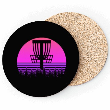 Discover Frisbee Retro 80s Style Gift Coasters