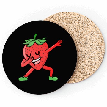Discover Dabbing Strawberry For Strawberry Lover Coasters
