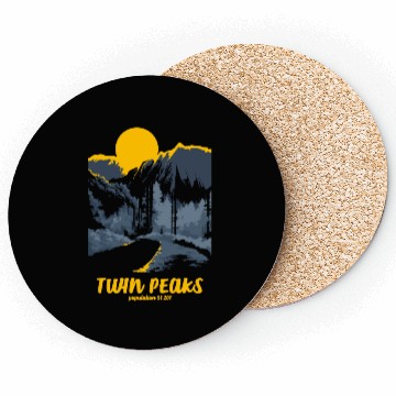 Discover Twin Peaks Welcome To Twin Peaks Poster Coasters