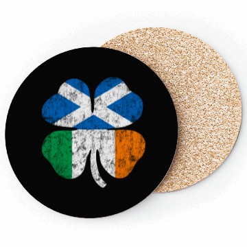 Discover Irish Scottish Flag Ireland Scotland Shamrock St P Coasters