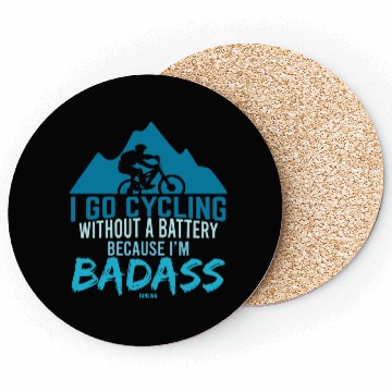 Discover Cycling tough without battery Coasters