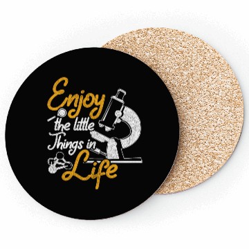 Discover Microscope Bacteria Saying Biology Coasters