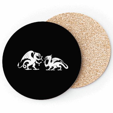 Discover Dragons Fighting Fight Dragon Reptiles Monster Coasters