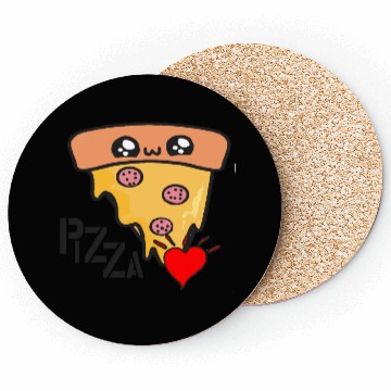 Discover Pizza Love Coasters