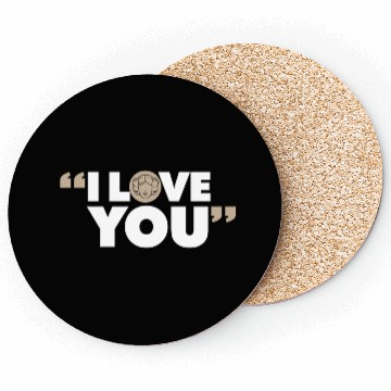 Discover "I Love You" – Matching Couple Coasters
