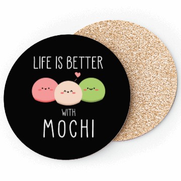 Discover Life Is Better With Mochi Japanese Ice Cream Gift Coasters