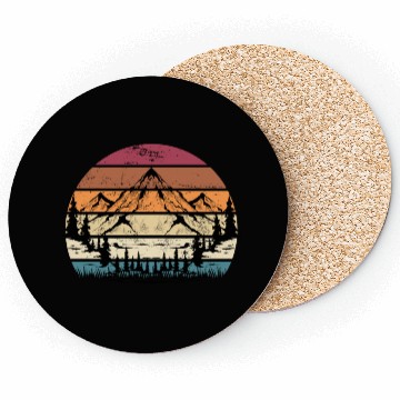 Discover Mountains Mountaineering Hiking Coasters