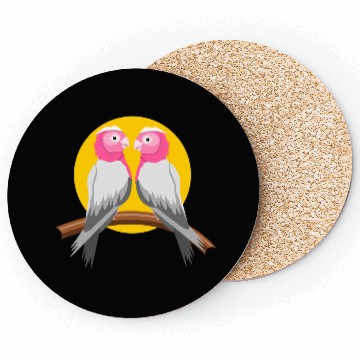 Discover Galah Australian Bird Cockatoos Coasters