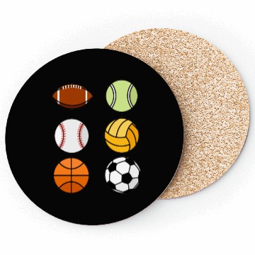 Discover Sports Balls Coasters