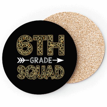 Discover 6th Grade Squad Leopard Coasters Sixth Grade Teacher