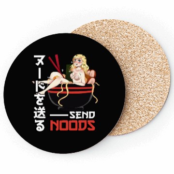 Discover Send Noods Waifu Material - Anime Otaku Gift Coasters