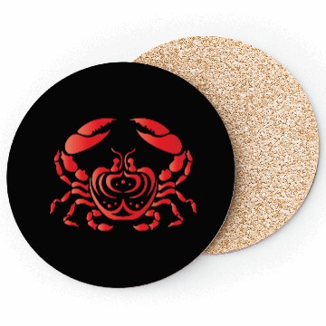 Discover Red Crab, Tribal Art Style Coasters