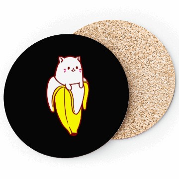 Discover Bananyas Banana Funny Cat Coasters