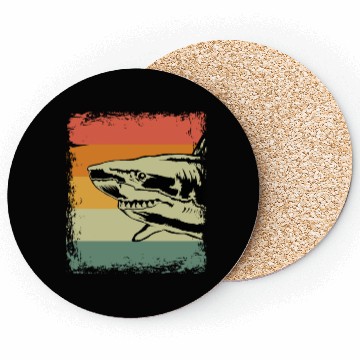 Discover Vintage Shark Gift Idea Coasters
