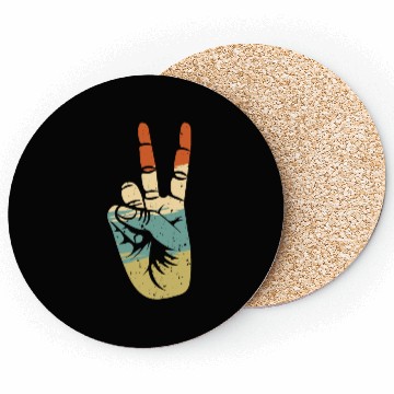 Discover Peace Hand Design Coasters