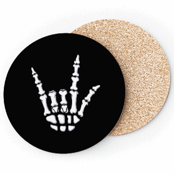 Discover I Love You Sign Language Gift Skeleton Hand Hallow Coasters