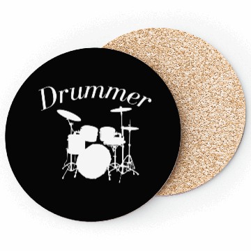 Discover Drummer Drums Drumming Coasters