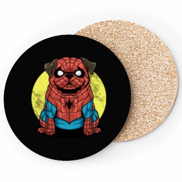 Discover spider pug Coasters