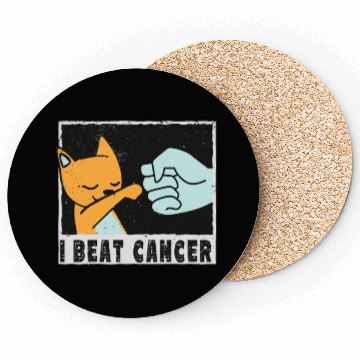 Discover cut little Cat Cancer Survivor I Beat Cancer Coasters