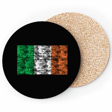 Discover Ireland flag vintage Coasters
