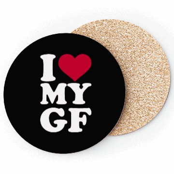Discover I Love My Gf Girlfriend Coasters