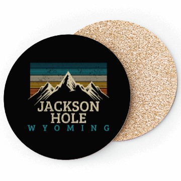 Discover Jackson Hole Wyoming Vintage Mountains Nature Souv Coasters