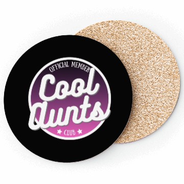Discover Cool Aunts Club Coasters