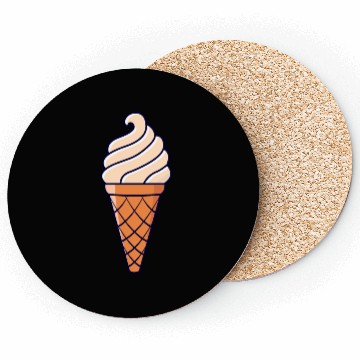Discover SOFT ICE CREAM ICE CUP WAFFLE ICE CREAM GIFT IDEA Coasters