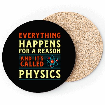 Discover Physics Physicist Nerd Science Geek Scientist Gift Coasters