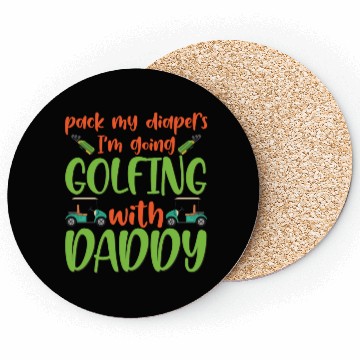 Discover Pack My Diapers Golfing With Daddy Baby Onesie Coasters