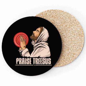 Discover Flying Disc Sport Pun for a Disc Golf Coach Coasters