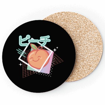 Discover 90s peach kawaii Coasters