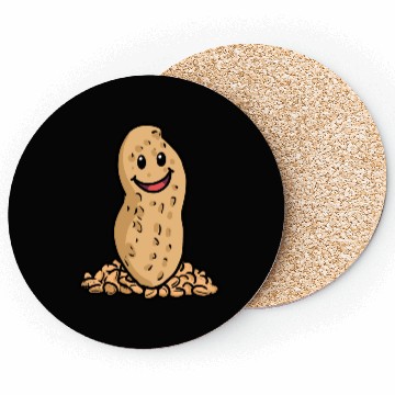 Discover happy Peanuts Nuts Kids Baby Snack Illustration Coasters