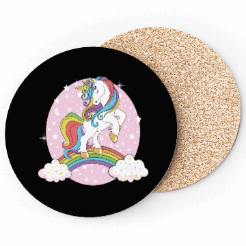 Discover Unicorn rainbow Coasters