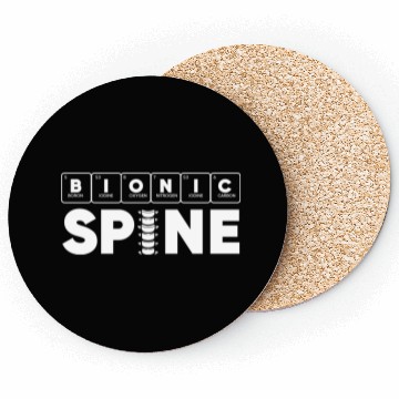 Discover Back Surgery Bionic Spine Periodic Table Science Coasters