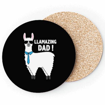 Discover Llama Dad Coasters Gift For Dad